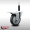 Service Caster 4'' SS Thermoplastic Rubber Swivel 3/4'' Expanding Stem Caster Total Lock Brake SCC-SSEXTTL20S414-TPRB-34 - alternate 3